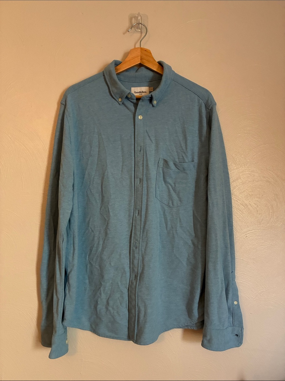 Goodfellow & Co Light Blue Long-Sleeve Button Shirt
